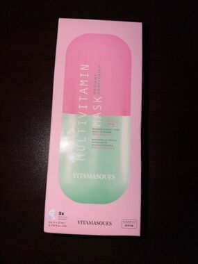 Vitamasques Multivitamin Face Mask - Pink & Green Hydrating Sheet Masks